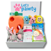 Easter dog gift box personalised with dog's name