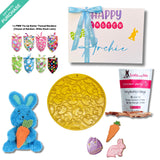 Bunny personalised dog gift box, let's pawty