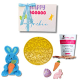 Bunny personalised dog gift box, let's pawty