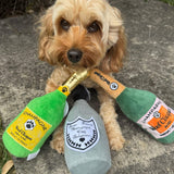 champagne Trio dog toy bundle