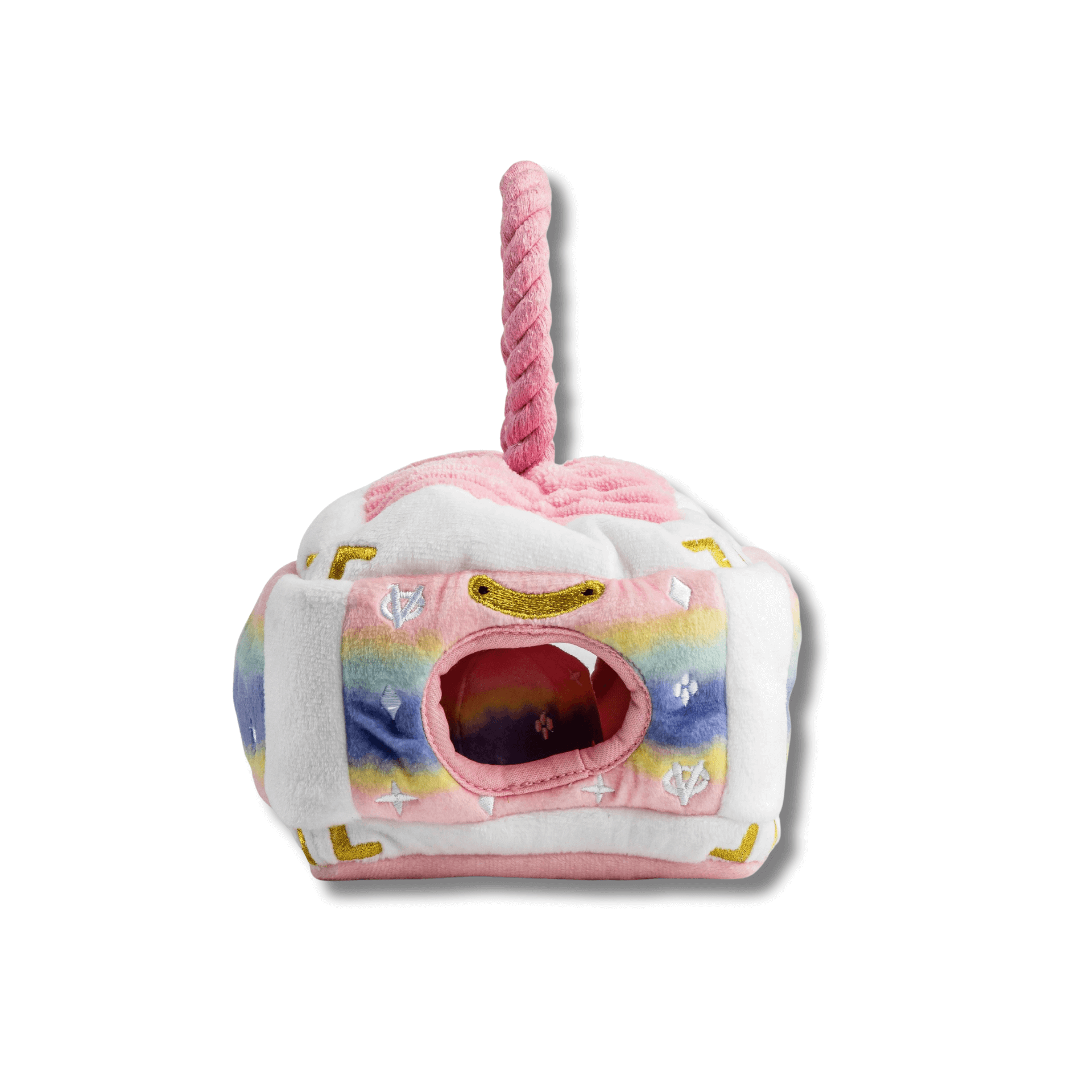 Chewy tuition interactive burrow ombre dog toy