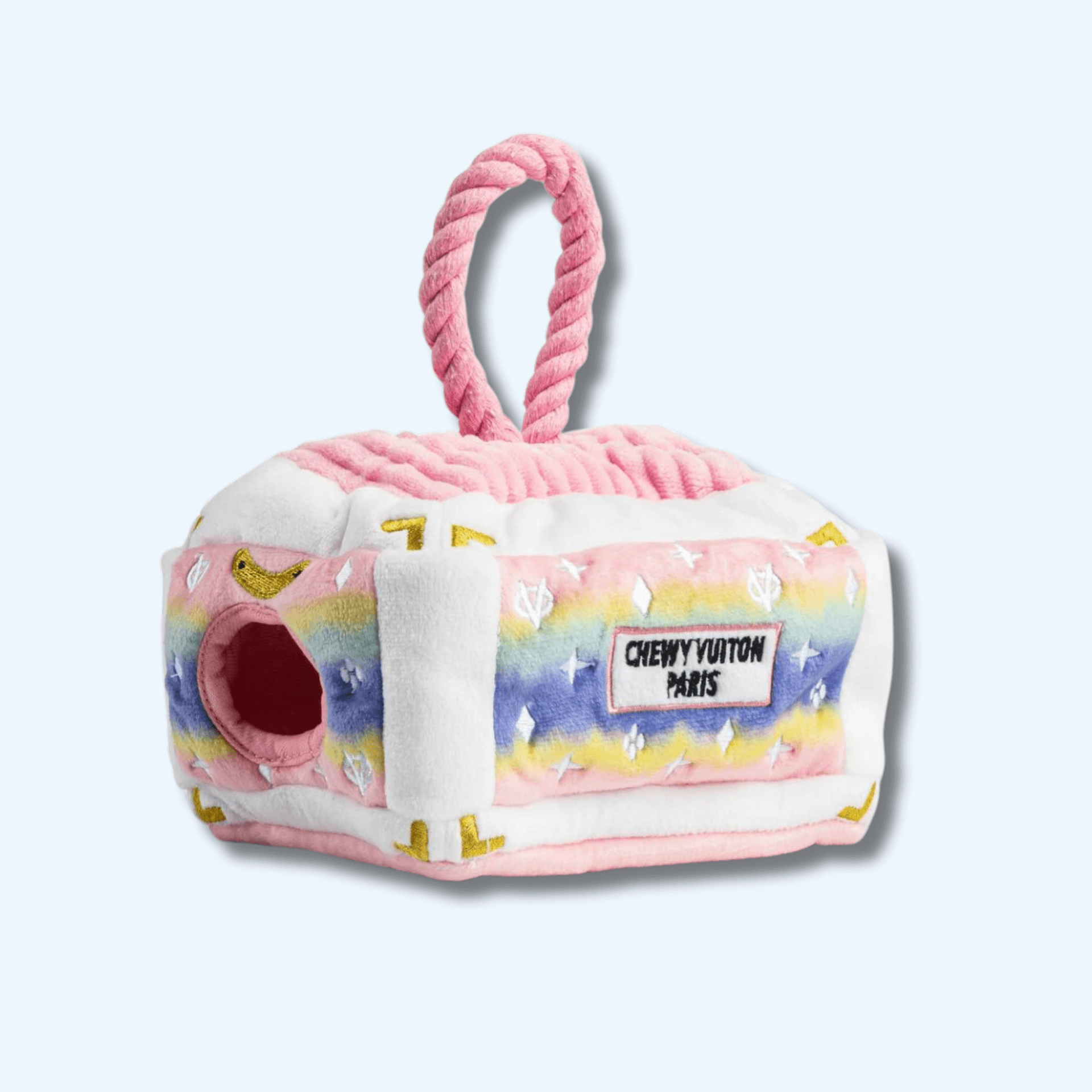 Chewy tuition interactive burrow ombre dog toy