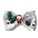 Christmas bow, dog clothing, let's pawty