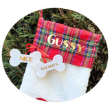 Pawfectly Imperfect ~ Personalised Christmas Stocking (Seconds)