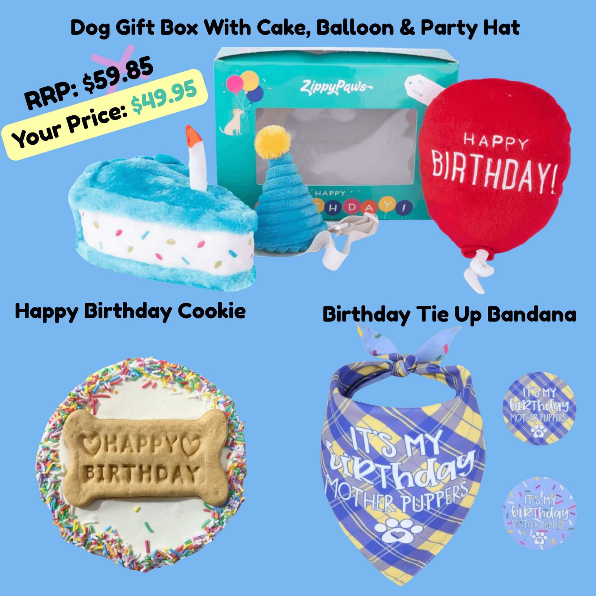 Let's Pawty dog birthday bundle