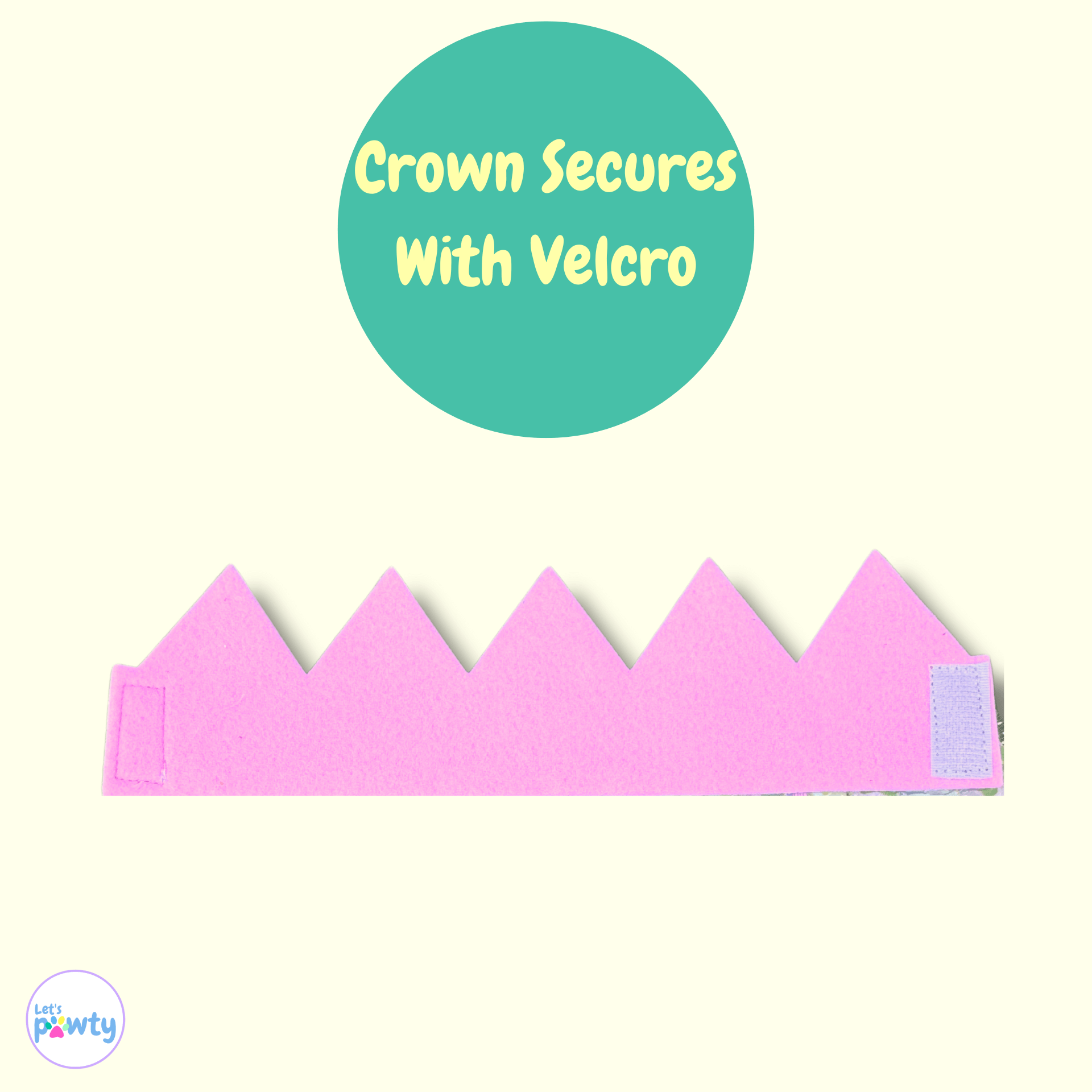 gold glitter dog party hat with one