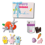 Easter dog gift box personalised with dog's name