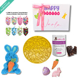 Bunny personalised dog gift box, let's pawty
