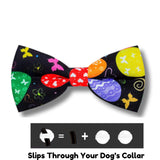 Easter dog bow let's pawty