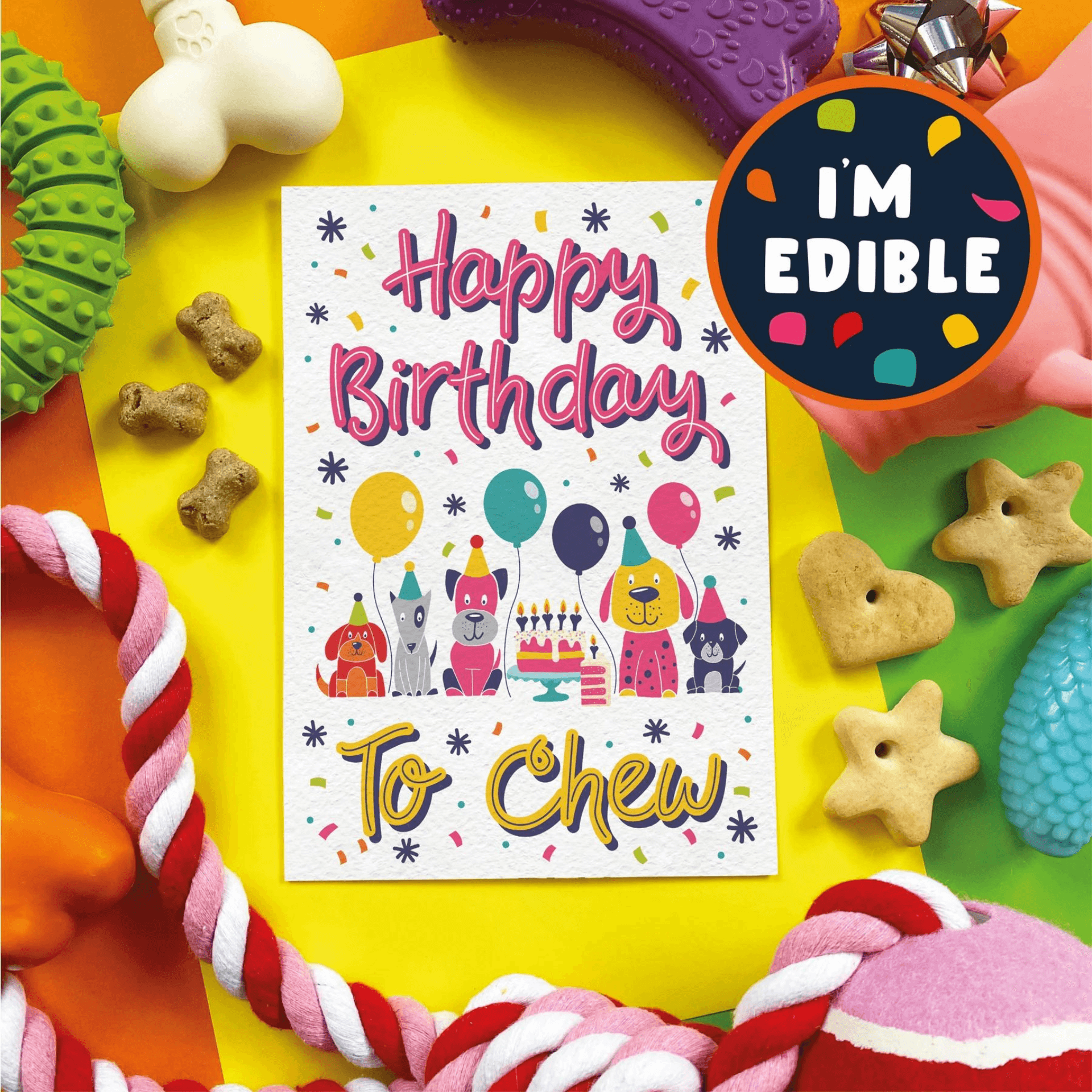 Happy birthday to chew dog birthday card