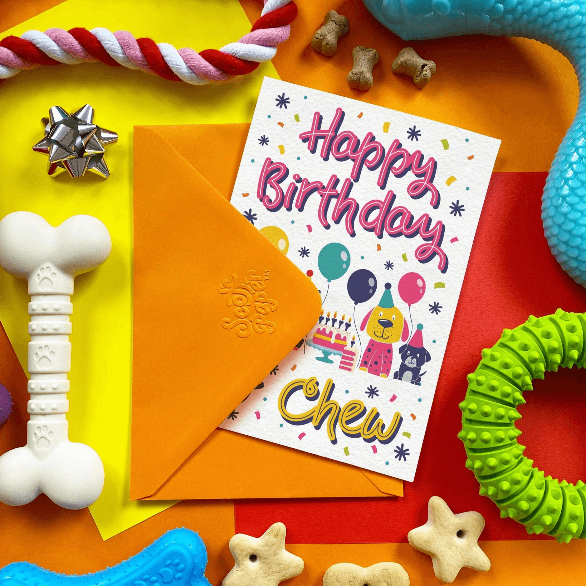 Happy birthday to chew dog birthday card