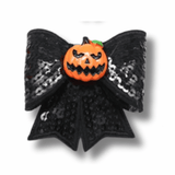 Halloween dog bow with embellishments