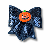 Halloween dog bow with embellishments
