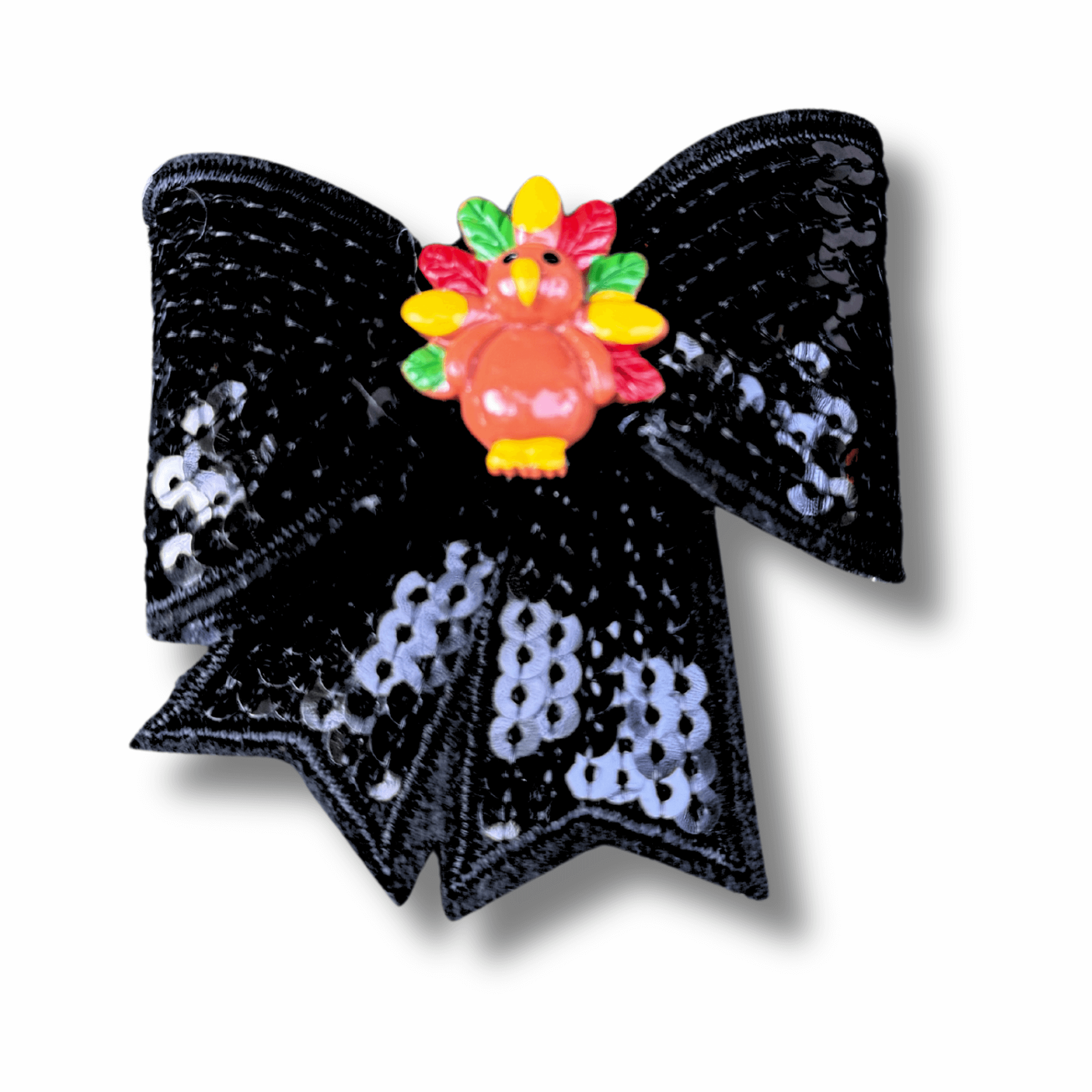 Halloween dog bow with embellishments