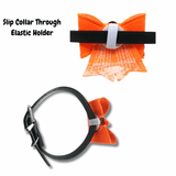 Halloween dog bow tie with embellishmentsHalloween dog bow with embellishments