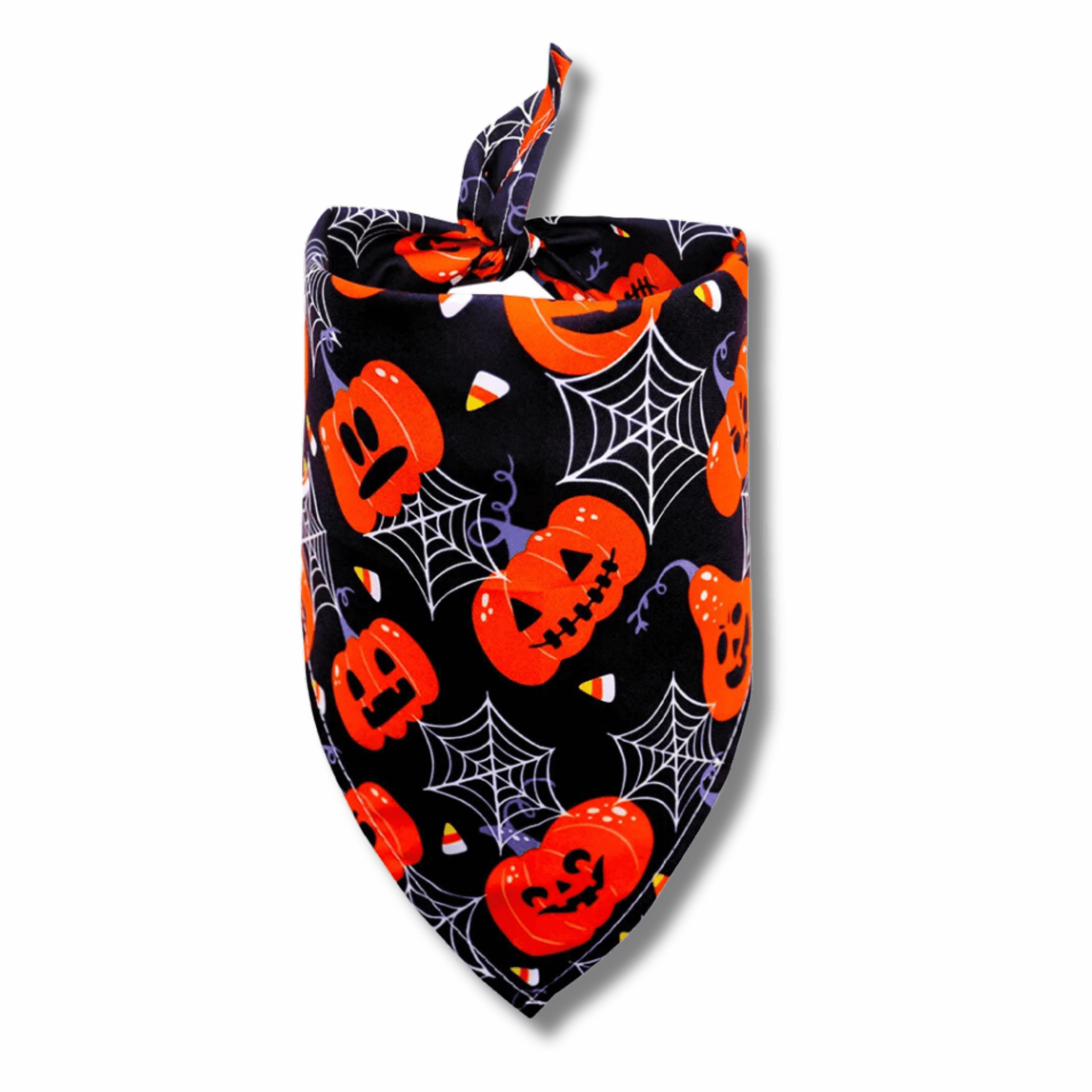 Halloween themed eerie dog bandana let's pawty