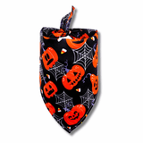 Halloween themed eerie dog bandana let's pawty