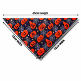 Halloween themed eerie dog bandana let's pawty