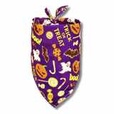 Halloween Trick or Treat dog bandana let's pawty
