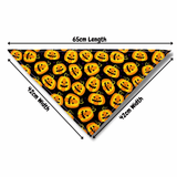 Halloween themed hack o lantern dog bandana