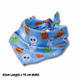 Halloween dog themed bandana, let's pawty