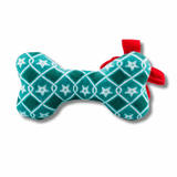 Christmas themed dog toy, happy holidays