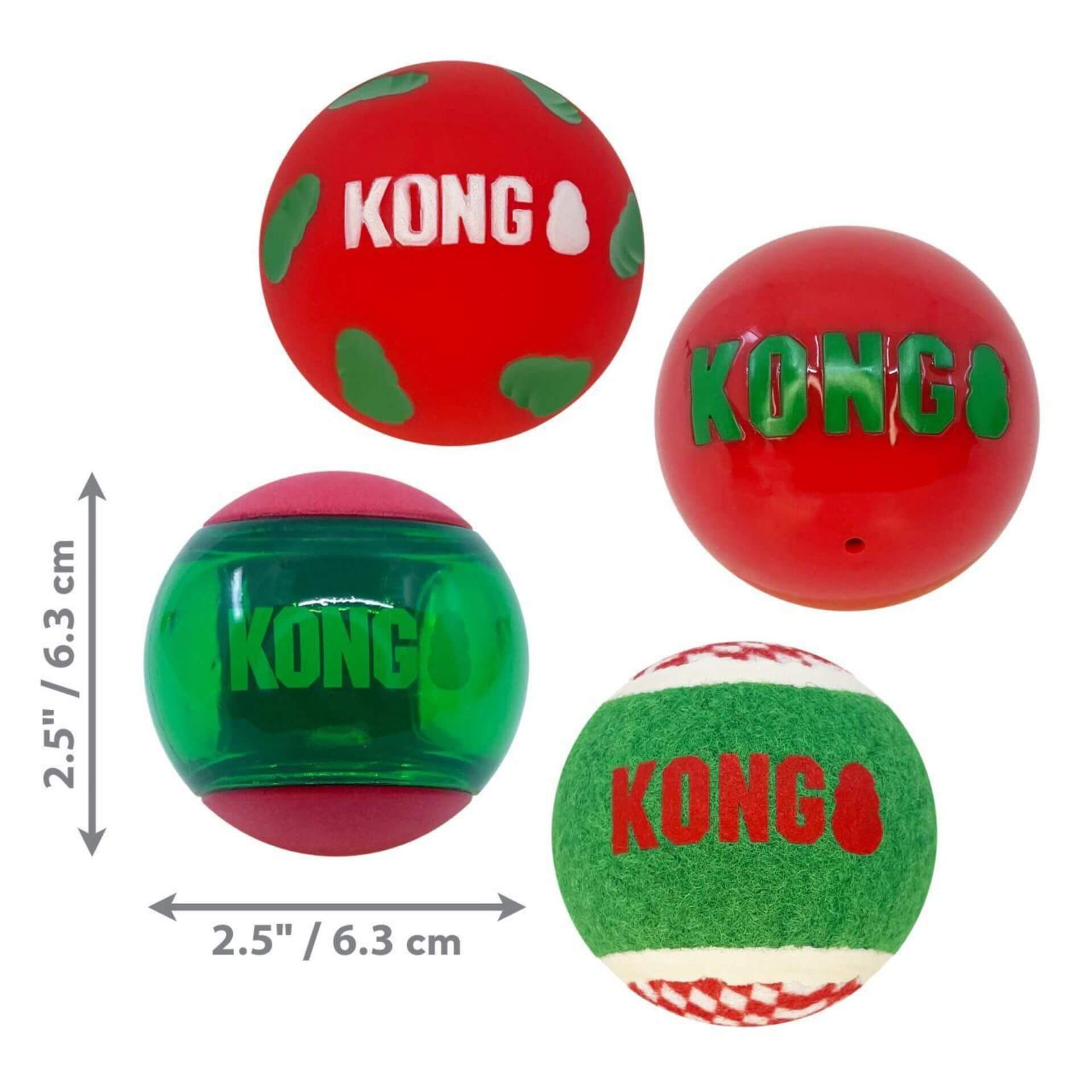 KONG Occasion ball, squeaky let's pawty