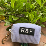 Lavender dog harness, dog leash and poop bag holder