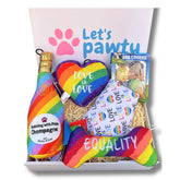 Personalised Love Is Love Pride Themed Dog Gift Box