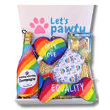 Personalised Love Is Love Pride Themed Dog Gift Box