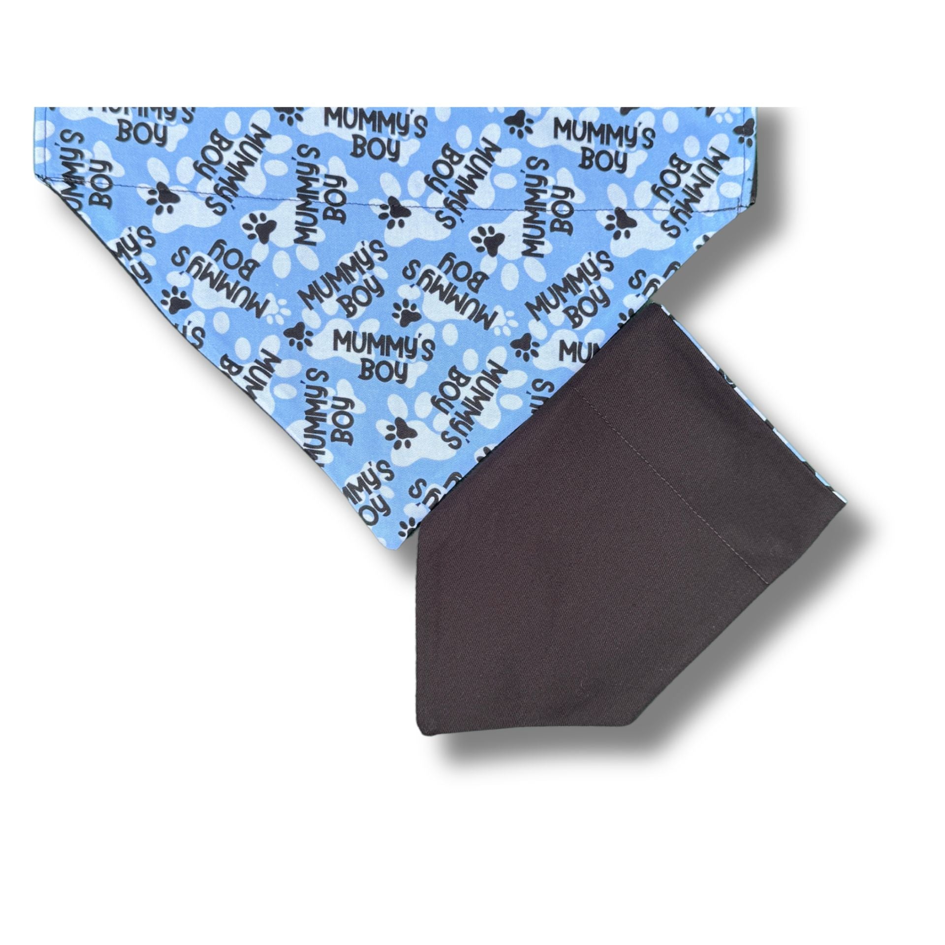 Mummy's Boy slip on dog bandana let's pawty