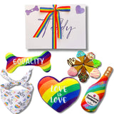 Pride themed dog gift box