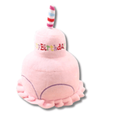 happy bark day, birthday dog toy plush cake