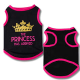 small breed dog tshirt, the princess has arrived