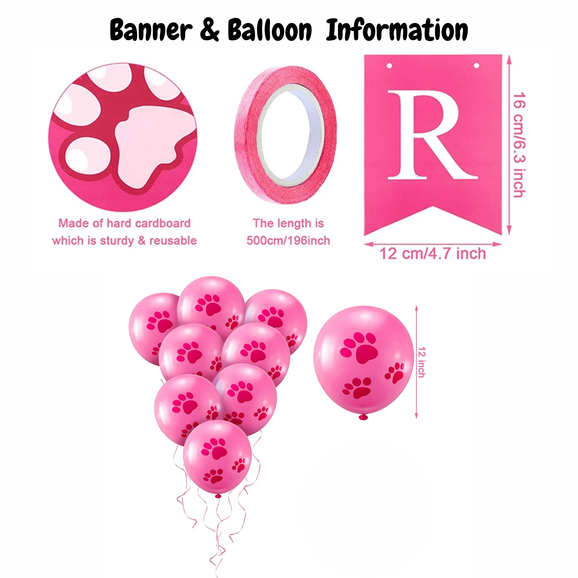 Happy birthday dog party set