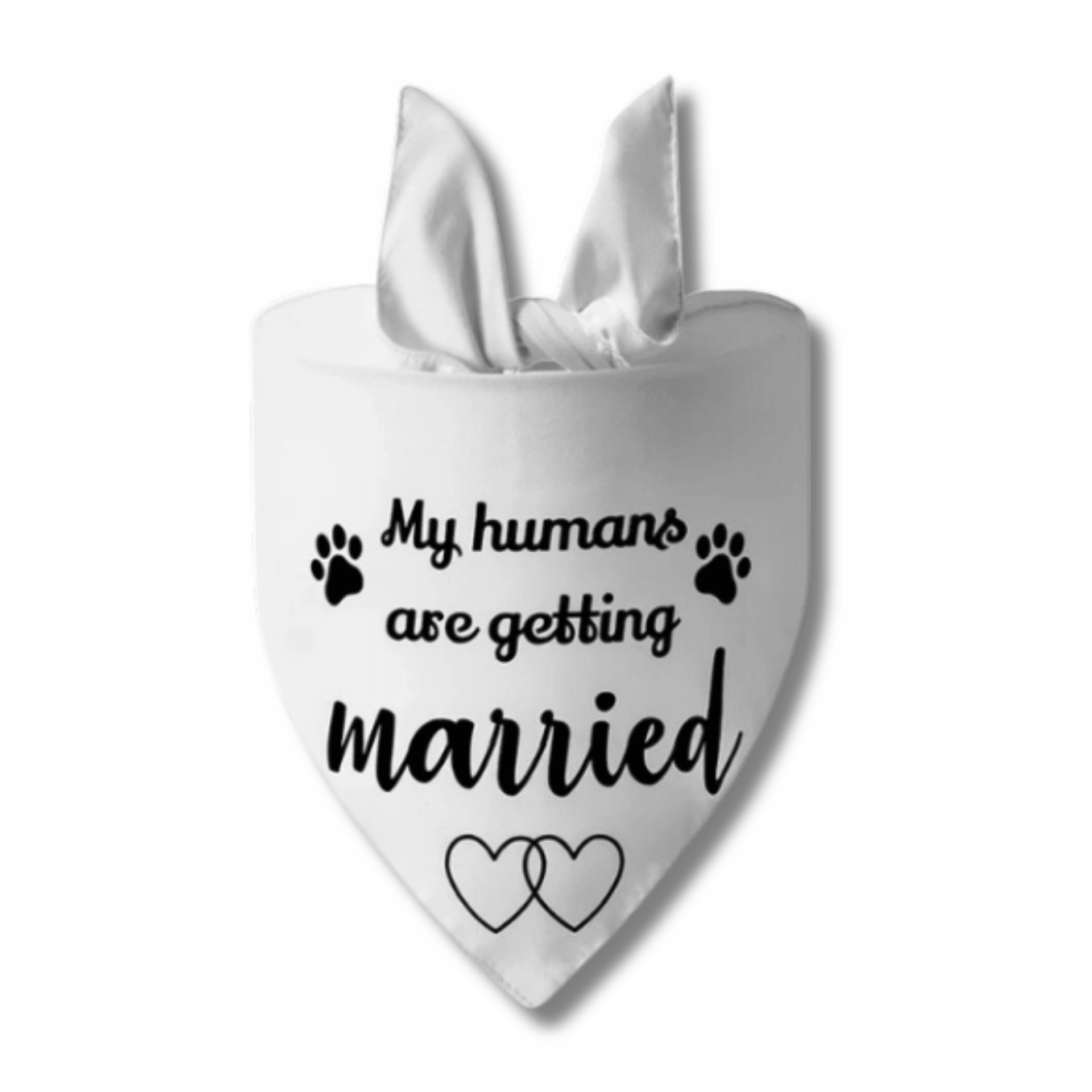 Dog wedding bandana fashion accessory let's pawty