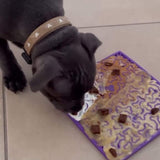 Bones enrichment lick mat, boredom buster, dog toys, let's pawty