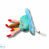 Happy birthday plush hat with candles for dogs or cat in blue or pink