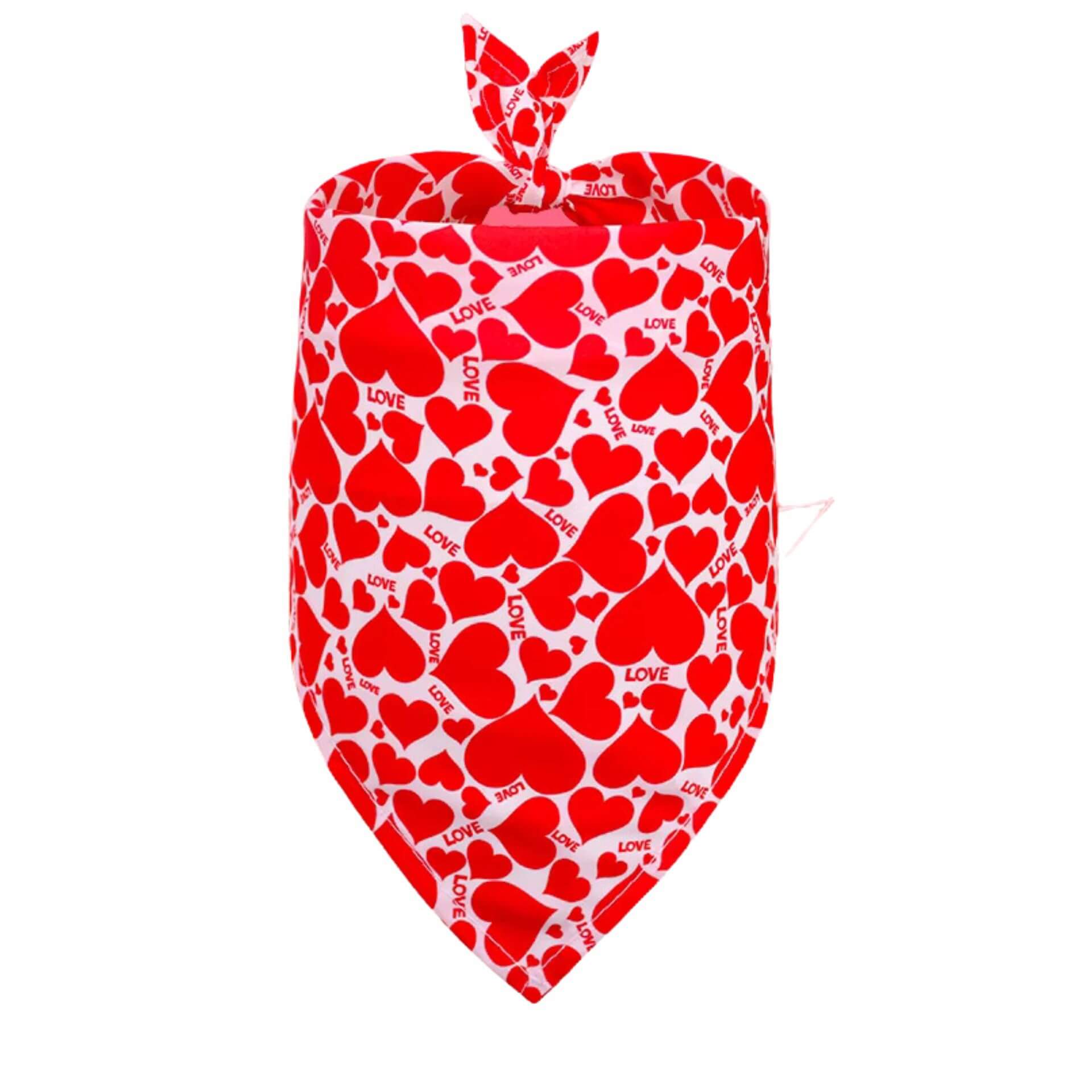 valentine love dog bandana let's pawty