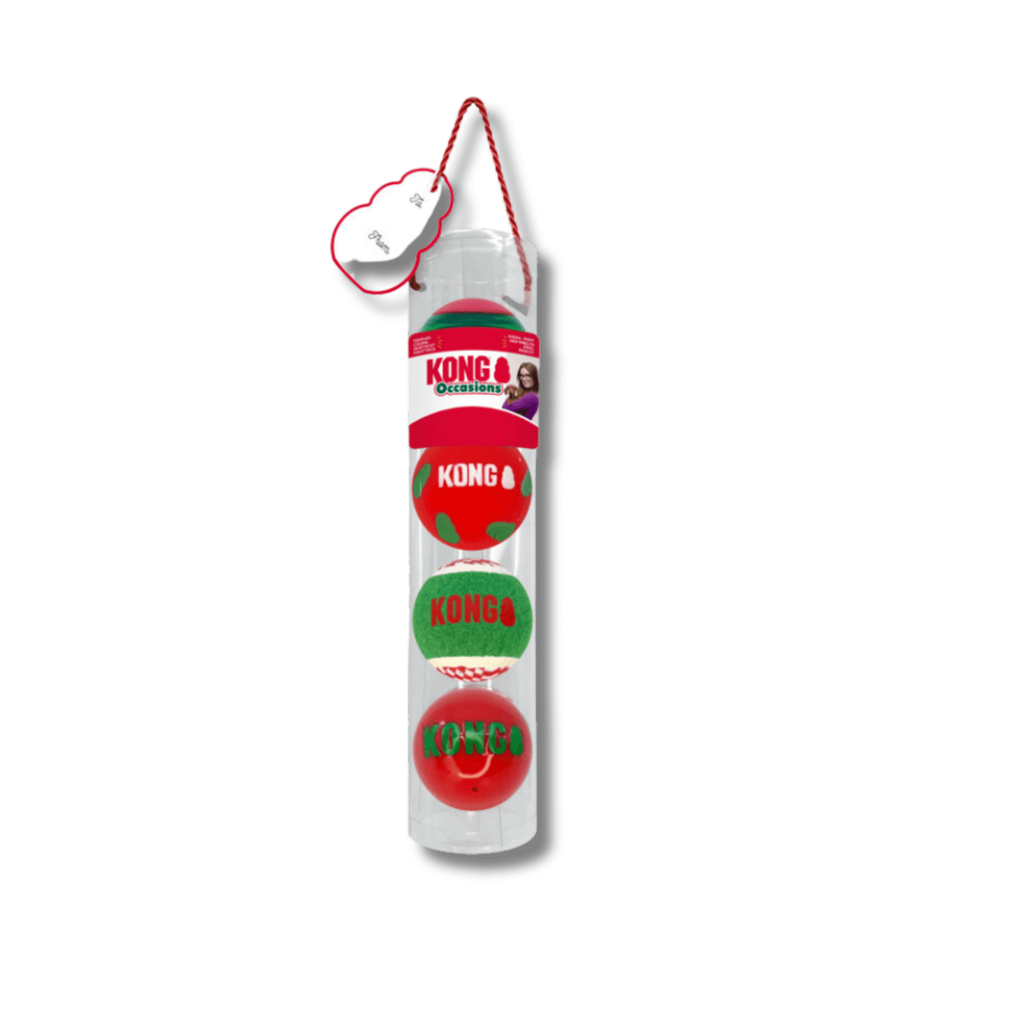 KONG Christmas themed dog toy ball
