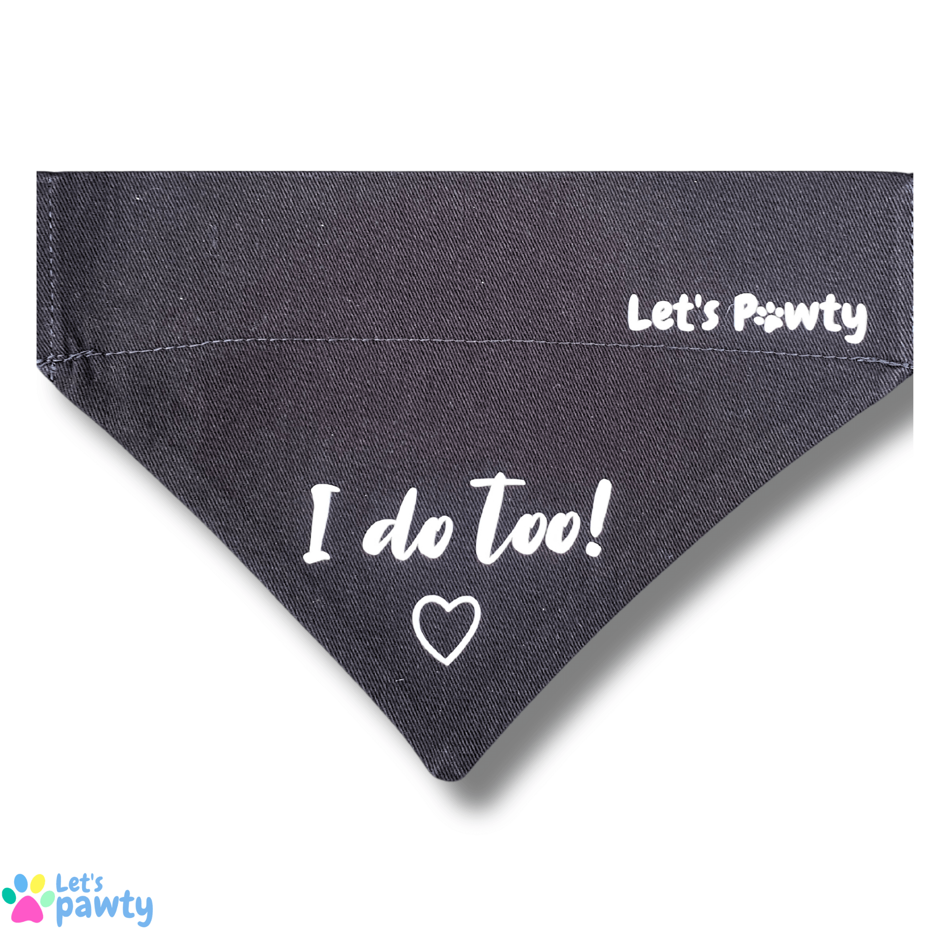 I do too reversible dog bandana let's pawty