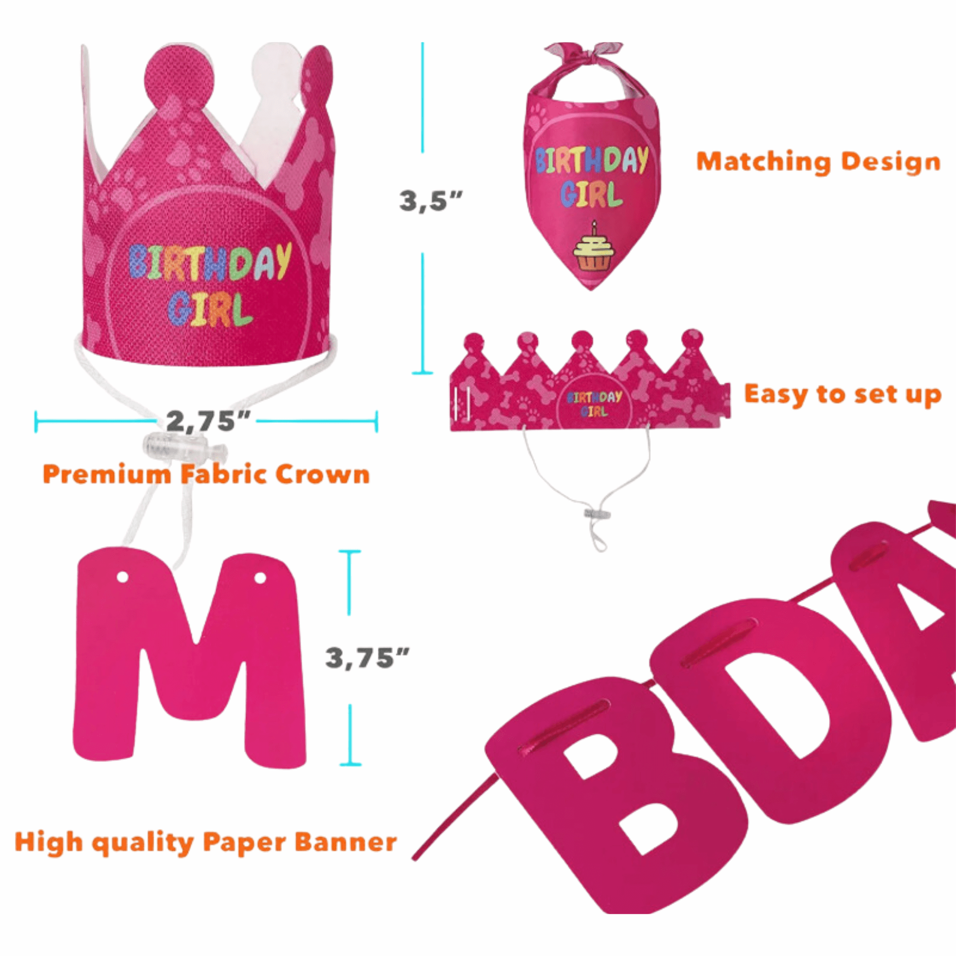 it's my birthday mother puppers dog party decoration set