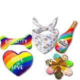 Personalised Love Is Love Pride Themed Dog Gift Box