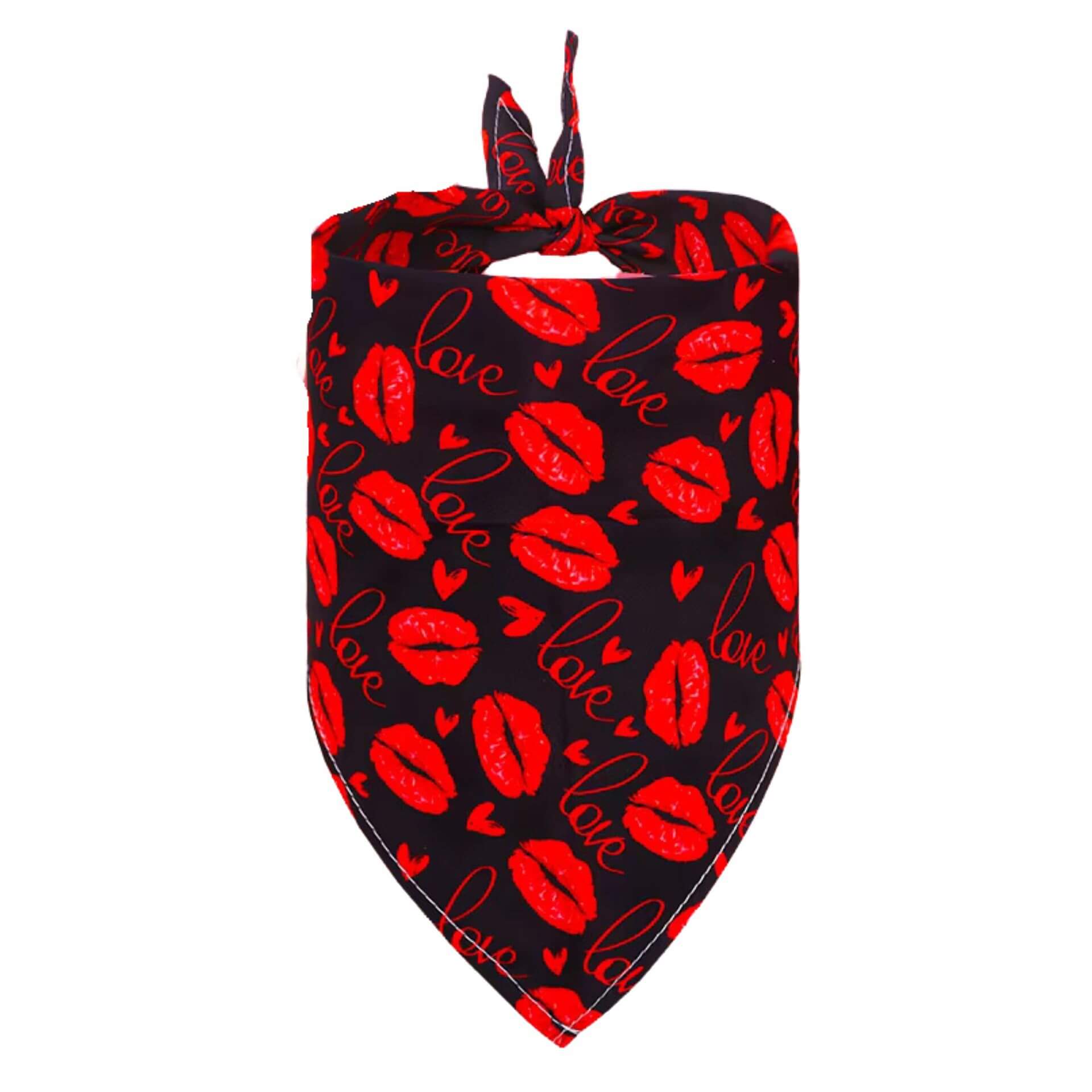 hot lips dog bandana let's pawty