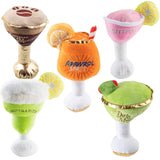 Pawsh Muttini Bar Collection โ Luxe Cocktail Plush Dog Toy Set