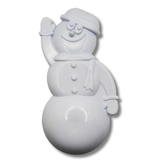 durable nylon snowman, Christmas themed dog toy let's pawty