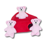 Zippy Burrow heart interactive burrow dog toy