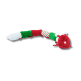 Christmas themed caterpillar dog toy Let's Pawty