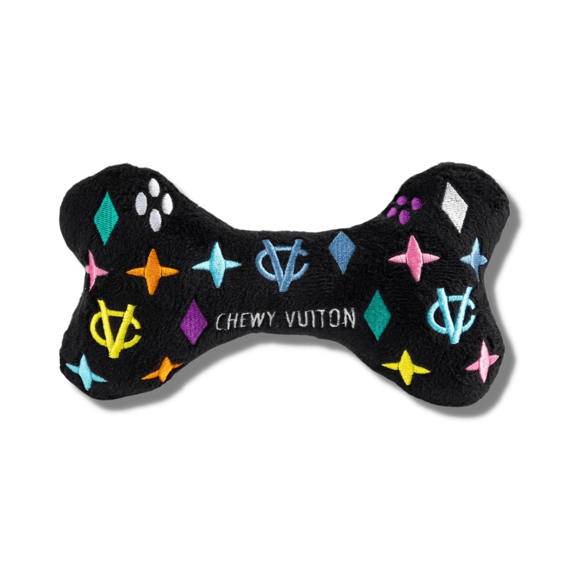 Designer dog toy, chewy tuition, plush, let's pawty