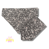 Halloween reversible dog bandana, let's pawty